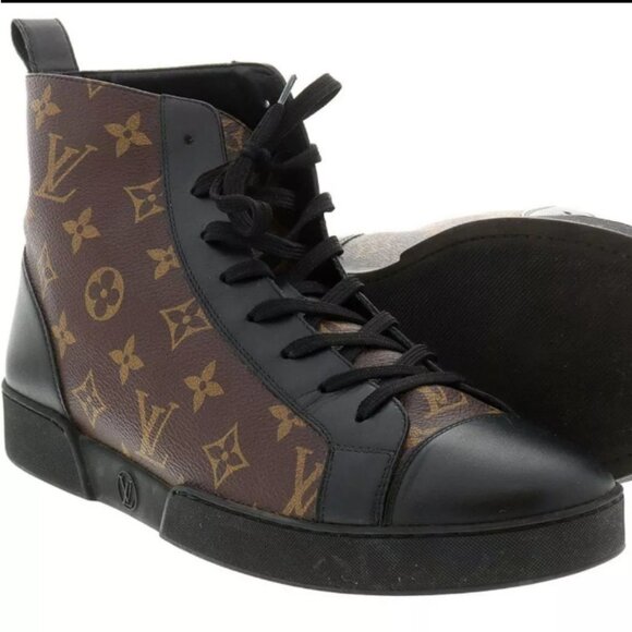 Louis Vuitton Match Up monogram canvas high tops 2017 Size 9. Used, with sleeper - Picture 1 of 5